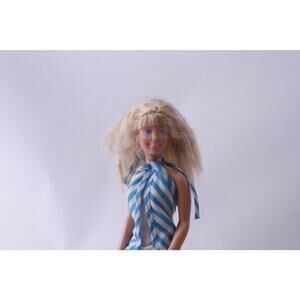 Hasbro, Maxie Doll, White-Blue Striped Dress, Blonde, Barbie Style, Fashion FLAW